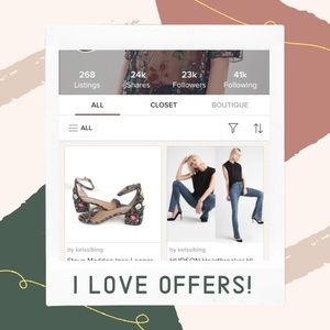 Great brands! Offer up 💕